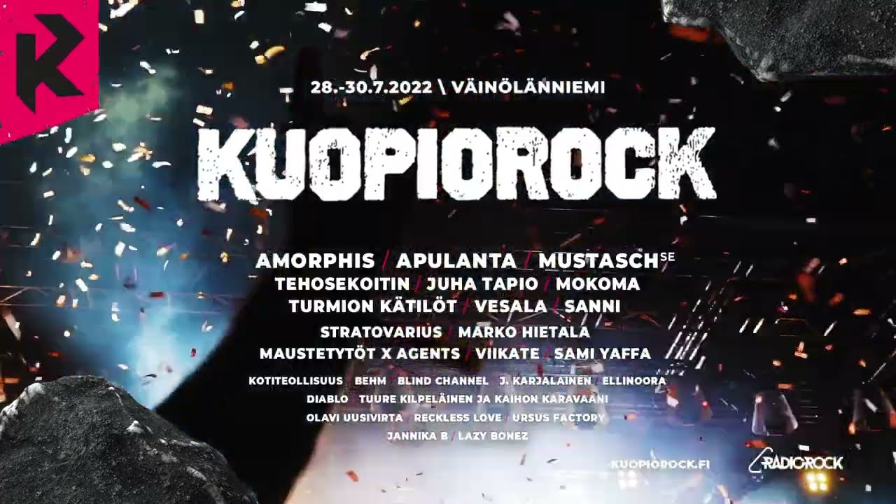 Kuopiorock kutsuu Vänärille 28.-30.7.2022!