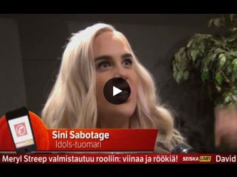 NEWS torstai – Näin Idols-tuomari Sini Sabotage kommentoi huumetuomiotaan!