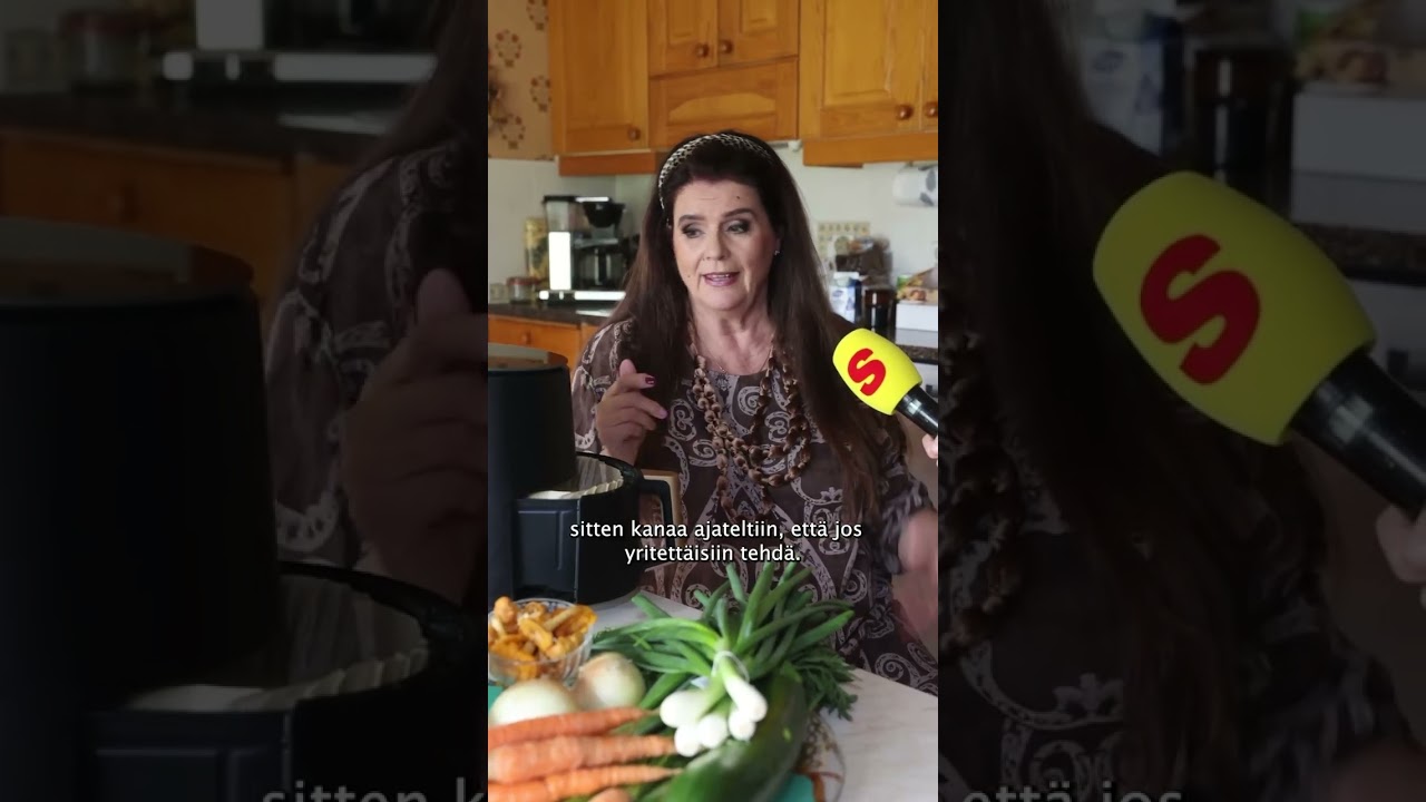 Seiska vei Riitta Väisäselle airfryerin syntymäpäivälahjaksi