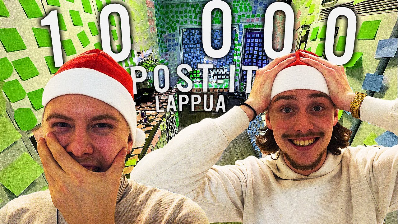 Täytettiin KAVERIN asunto POST-IT-LAPUILLA