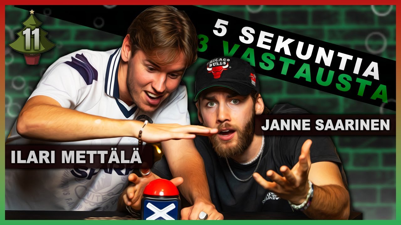 5 SEKUNTIA, 3 VASTAUSTA ft. Janne Saarinen & Ilari Mettälä