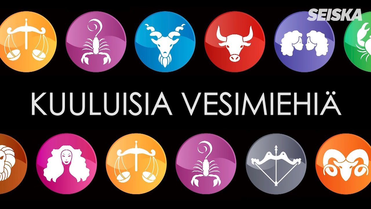 Seiskan horoskooppi – kuuluisia vesimiehiä!