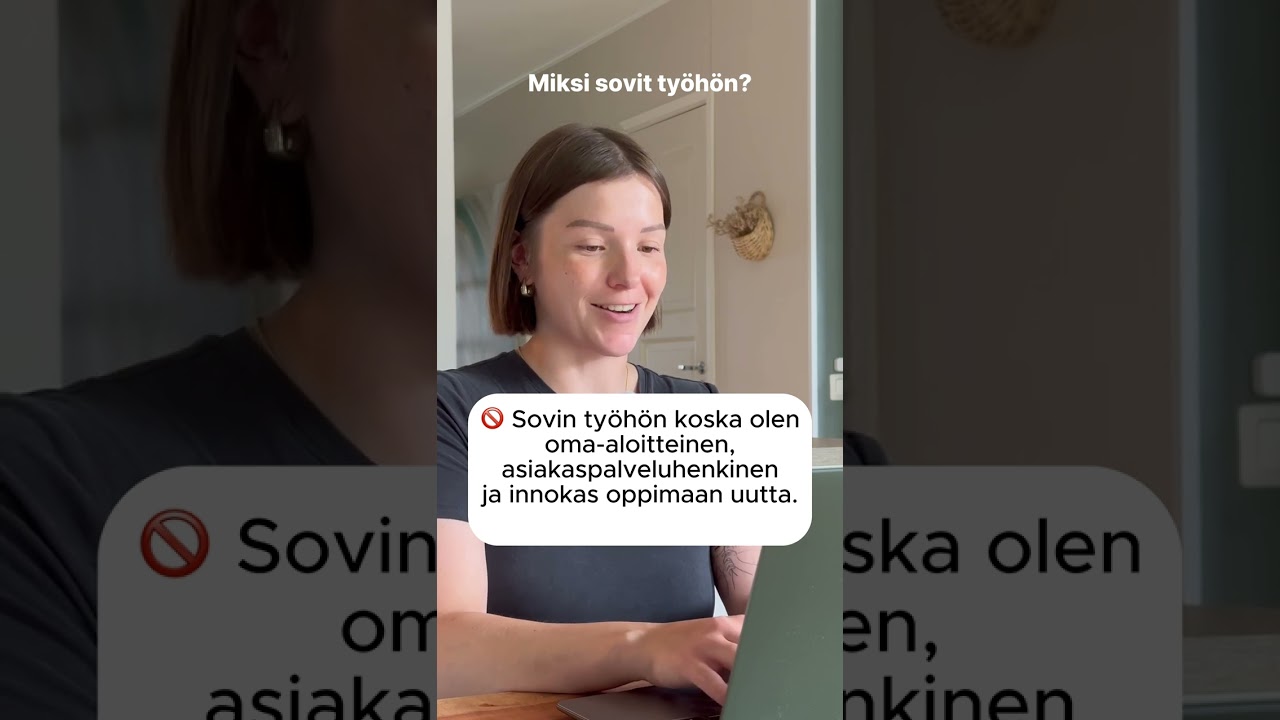 Työhakemuksen kirjoittaminen