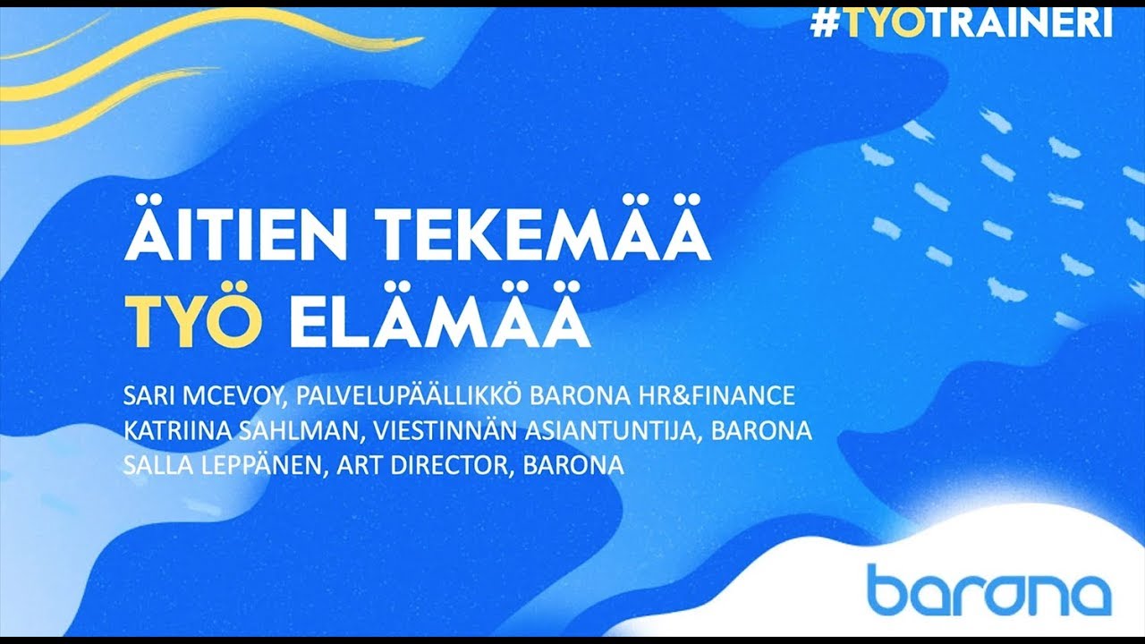 Barona Webinar  – Äitien tekemää työelämää