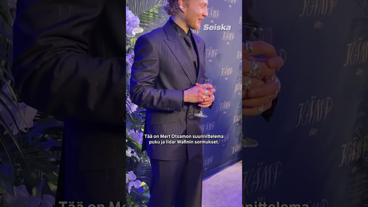 Elias Salonen saapui tyylikkäänä Linnan jatkoille