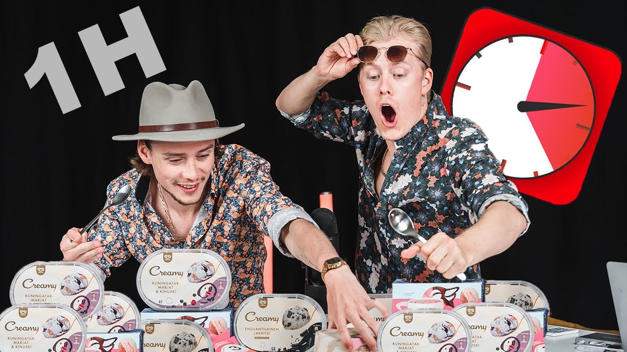 TUNTI AIKAA SYÖDÄ JÄÄTELÖÄ