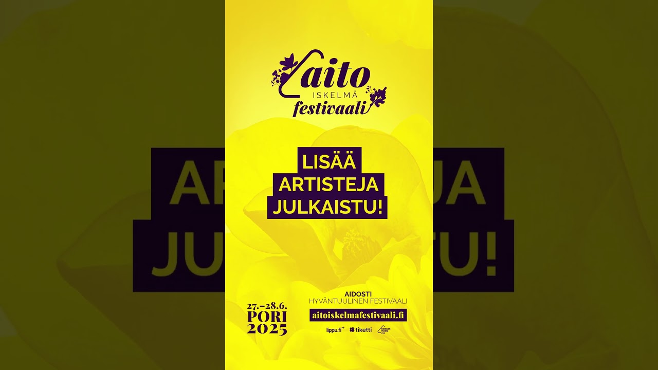Aito Iskelmä Festivaali Porissa 27.-28.6.2025