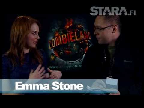 Zombieland Emma Stone Staran haastattelussa